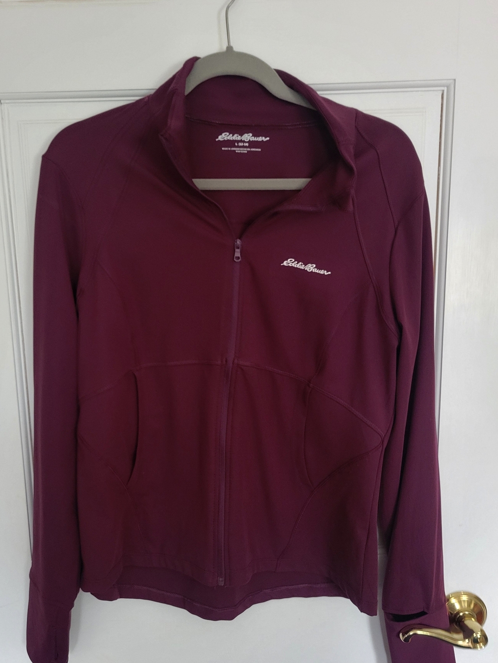 Eddie Bauer Women's Wine Full-Zip Utility Jacket